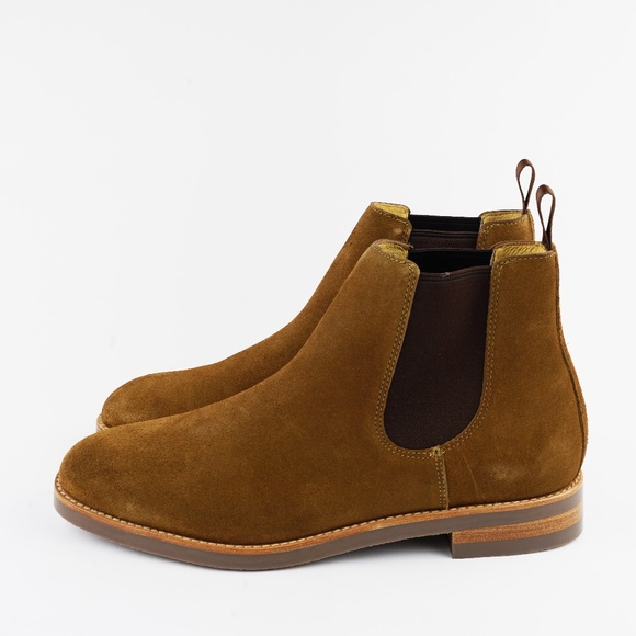 New JCREW Mens Size 10 Suede Chelsea Boots in Rich Brown - Picture 6 of 8